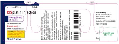 Cisplatin 50 mL Vial Label (Cisplatin 50ml Vial)